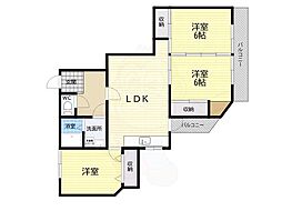 京和ビルディング(株) 3LDKの間取図画像