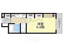 アーバンエース新大宮パル 1Kの間取図画像