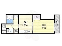 杉ケ町ビル 1DKの間取図画像
