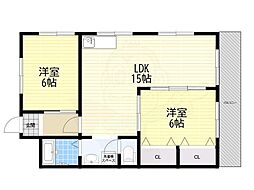 エンズ.マンション 2LDKの間取図画像