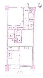 MCROSS 2LDKの間取図画像