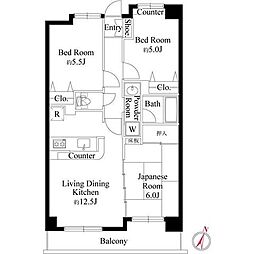 ファーロ 3LDKの間取図画像