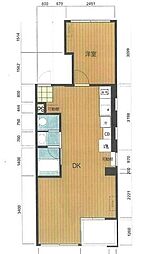 デイジーハウス 1LDKの間取図画像