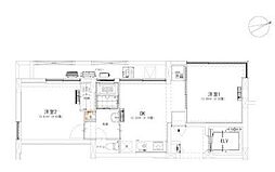 榎アパートメント 2DKの間取図画像