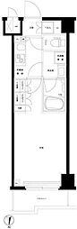 ルーブル武蔵小杉伍番館 1Kの間取図画像