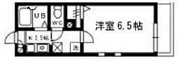 リカーズハウス川崎大師 1Kの間取図画像