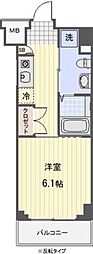 プロスペクト武蔵新城 1Kの間取図画像