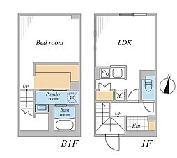 LEGALAND桜新町ANNEX 1LDKの間取図画像