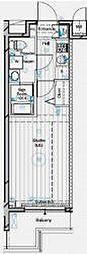 MAINSTAGE二子多摩川 1Kの間取図画像