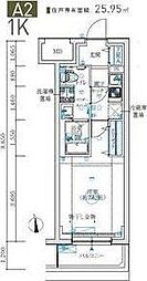 MAXIV生田 1Kの間取図画像