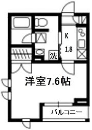 CasaDeLuz 1Kの間取図画像