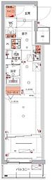 ハーモニーレジデンスパレスフロント 1LDKの間取図画像