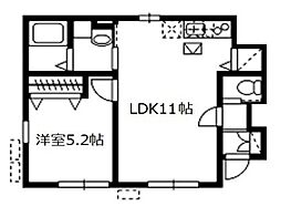 Premier 1LDKの間取図画像