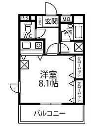 セリエ大塚 1Kの間取図画像