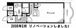 ガーデンハイム・1 ワンルームの間取図画像