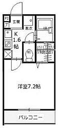 Nearest大師 1Kの間取図画像