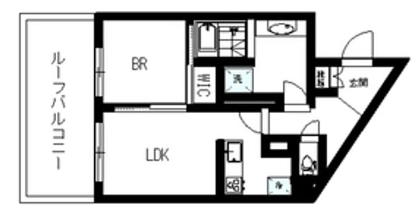 アルビン六本木レジデンス 405｜東京都港区六本木５丁目(賃貸マンション1LDK・4階・40.59㎡)の写真 その2