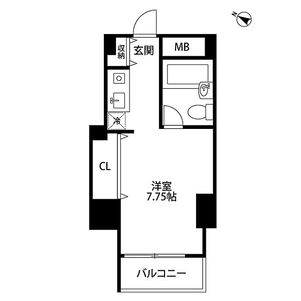 メゾン・ド・ヴィレ麻布台 705｜東京都港区麻布台２丁目(賃貸マンション1K・7階・24.66㎡)の写真 その2