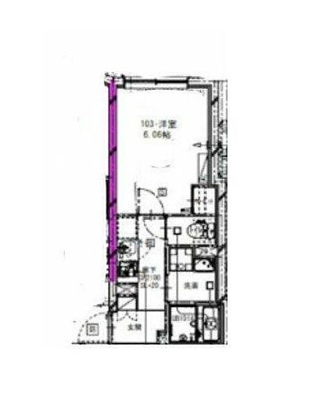 ベルシードステアー目黒碑文谷 303｜東京都目黒区碑文谷３丁目(賃貸マンション1K・1階・22.12㎡)の写真 その2