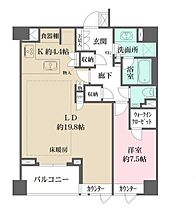 ザ・パークハウス高輪プレイス 502 ｜ 東京都港区高輪４丁目10-60（賃貸マンション1LDK・5階・76.06㎡） その2