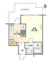 ライズ六本木永坂 404 ｜ 東京都港区六本木５丁目16-23（賃貸マンション1LDK・4階・26.65㎡） その2