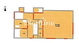 モデュロール赤坂 4階1Kの間取り