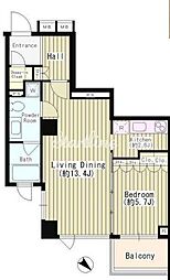 テラッツァ表参道 1LDKの間取図画像