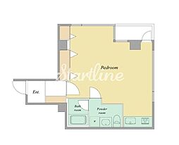 ヴェルセル南青山 ワンルームの間取図画像