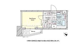 シェル品川戸越 1Kの間取図画像