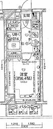 菱和パレス青山南 1Kの間取図画像