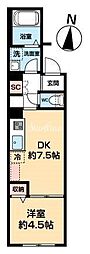 ネクサス荏原 1LDKの間取図画像