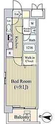 ALIVIO西麻布 1Kの間取図画像