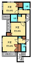 コリーヌ  ｜ 埼玉県春日部市六軒町83-6（賃貸アパート1R・2階・16.00㎡） その3