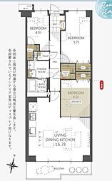 シティプラザせんげん台弐番館 3SDKの間取図画像