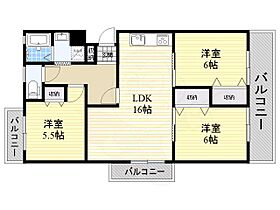 グランメナージュ  ｜ 大阪府枚方市南楠葉１丁目（賃貸マンション3LDK・3階・70.10㎡） その2