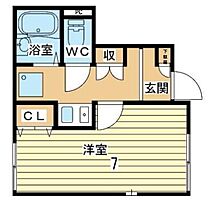 プランドール 101 ｜ 兵庫県高砂市高砂町木曽町（賃貸アパート1K・1階・21.90㎡） その2