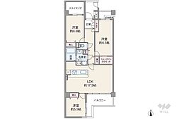 間取図画像 3LDK