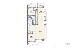 ライオンズマンション川西滝山 3LDKの間取図画像