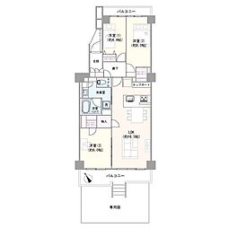 東船橋ガーデニア6 3LDKの間取図画像