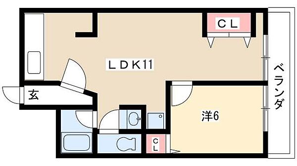 メゾン武田 ｜愛知県名古屋市中区千代田2丁目(賃貸マンション1LDK・4階・40.59㎡)の写真 その2