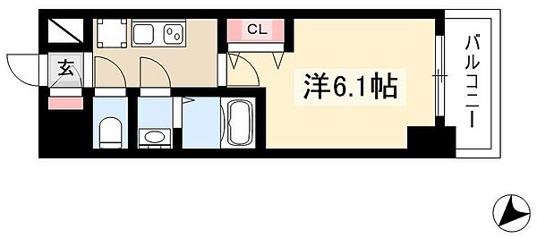 アステリ鶴舞エーナ ｜愛知県名古屋市中区千代田5丁目(賃貸マンション1K・5階・21.24㎡)の写真 その2