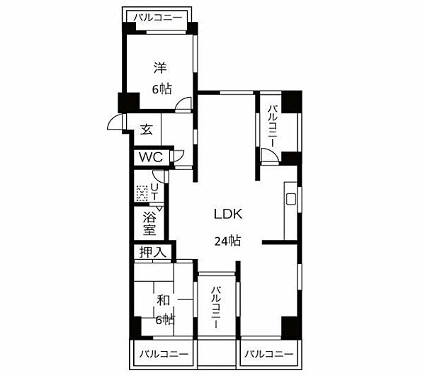 三旺マンション鶴舞 ｜愛知県名古屋市中区千代田3丁目(賃貸マンション2LDK・4階・76.93㎡)の写真 その2