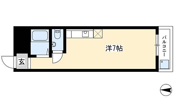 エクセル寿 ｜愛知県名古屋市西区中小田井2丁目(賃貸マンション1R・5階・21.00㎡)の写真 その2