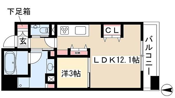 AREX丸の内 ｜愛知県名古屋市中区丸の内2丁目(賃貸マンション1LDK・8階・38.91㎡)の写真 その2