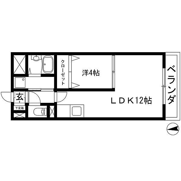 サンマール牛巻 ｜愛知県名古屋市瑞穂区牛巻町(賃貸マンション1LDK・6階・37.97㎡)の写真 その2