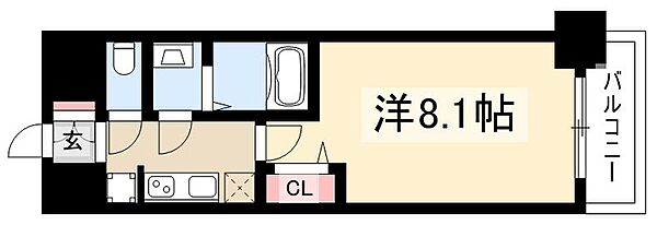 プレサンス上前津プレス ｜愛知県名古屋市中区富士見町(賃貸マンション1K・2階・25.52㎡)の写真 その2