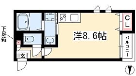 GRANDTIC金山駅東  ｜ 愛知県名古屋市昭和区福江2丁目7-27（賃貸アパート1R・2階・24.27㎡） その2