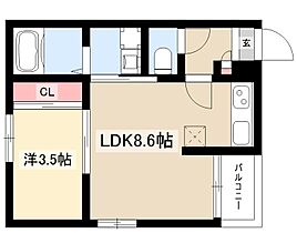 REGALESTささしまライブ  ｜ 愛知県名古屋市中川区百船町10-8-2（賃貸アパート1LDK・2階・30.15㎡） その2