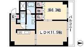 ＴＡＣＨＩＢＡＮＡ　ＢＯＸ　24  ｜ 愛知県名古屋市中区橘1丁目7-6（賃貸マンション1LDK・7階・44.67㎡） その2