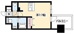 アドバンス名古屋モクシー ワンルームの間取図画像